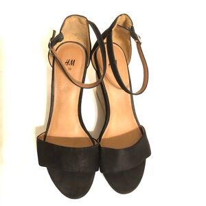 H&M Black Strappy Heels